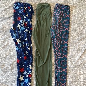 Girls s/m luluroe legging lot
